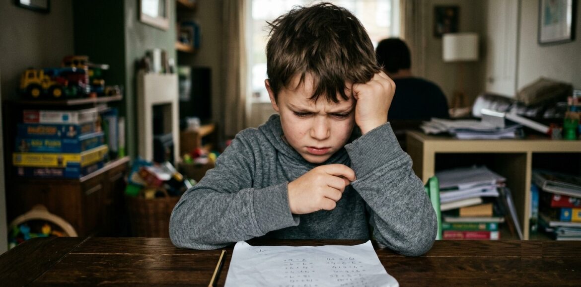 stresszes kisfiú